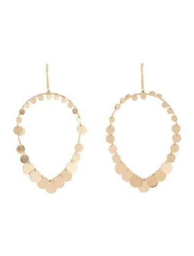 Pre-owned Lana 14k Gypsy Disc Drop Earrings In Multi