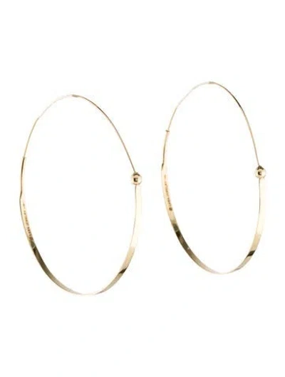Pre-owned Lana 14k Hoop Earrings In Multi