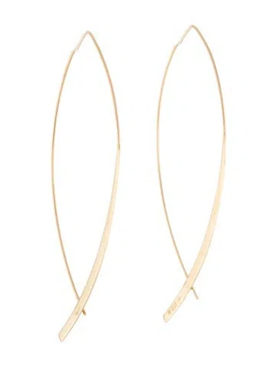 Pre-owned Lana 14k Large Arch Hoop Earrings In Multi