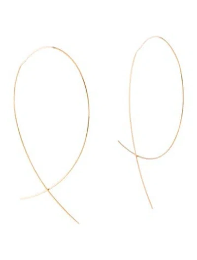 Pre-owned Lana 14k Large Upside Down Hoop Earrings In Multi