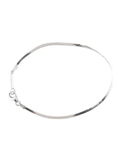 Pre-owned Lana 14k Liquid Herringbone Chain Bracelet, 7" In Multicolor