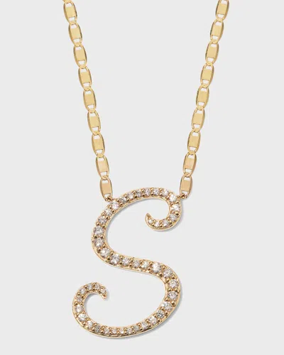 Lana 14k Malibu Diamond Initial Necklace In Gold