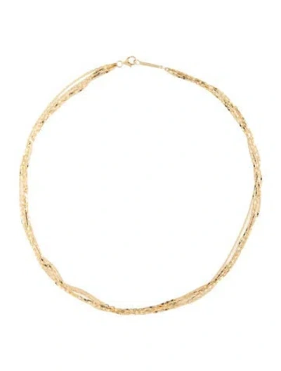 Pre-owned Lana 14k Malibu Five-strand Choker, 15", 15" In Multi
