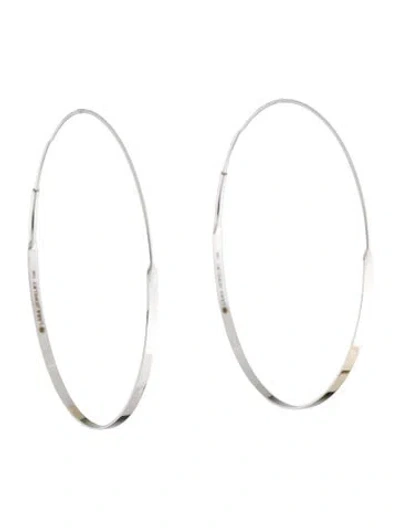 Pre-owned Lana 14k Medium Flat Magic Hoop Earrings In Multi