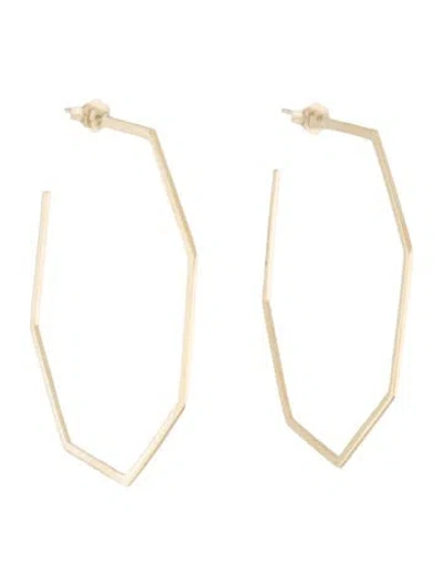 Pre-owned Lana 14k Open Octagon Hoop Earrings In Multi