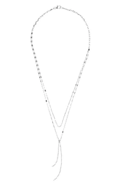 Lana 14k Reverse Blake Necklace In White