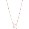 Lana 14k Rose Gold Diamond Zodiac Scorpio Pendant Necklace In Gold