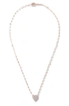 Lana 14k Gold Small Diamond Heart Pendant Necklace In Gold