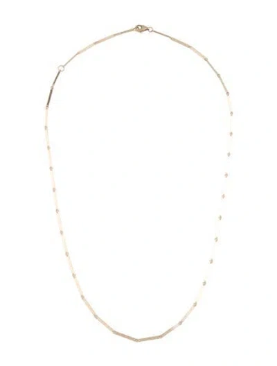 Pre-owned Lana 14k Single Strand Rectangle Link Choker Necklace, 18" In Multicolor