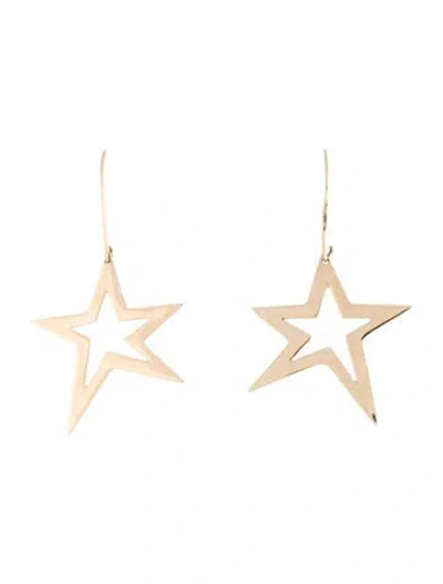 Pre-owned Lana 14k Star Drop Earrings In Multicolor