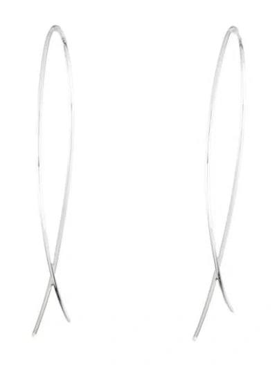 Pre-owned Lana 14k Upside Down Hoops In Multicolor