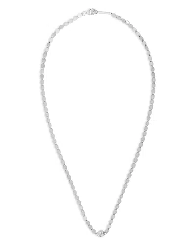 Lana 14k White Gold Diamond Mini Cluster Statement Necklace, 16 In Gray