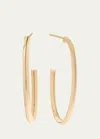 LANA 14K YELLOW GOLD THIN OVAL HOOP EARRINGS