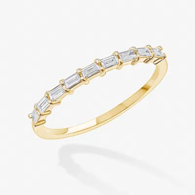 Lana 9 Piece Baguette Diamond Stackable Ring 14k