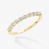 Lana 9 Piece Baguette Diamond Stackable Ring 14k In Gold