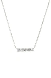 LANA BAGUETTE DIAMOND BAR PENDANT NECKLACE