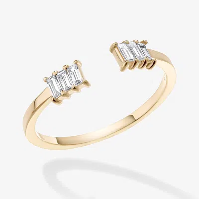 Lana Baguette Diamond Echo Ring 14k In Purple