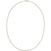 Lana Baguette Diamond Tennis Necklace In Brown