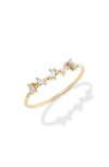 LANA LANA BAGUETTE ZIG ZAG DIAMOND RING