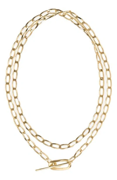 Lana Biography Wrap Toggle Necklace In Yellow Gold