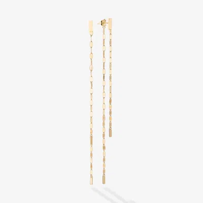 Lana Blake Chain Front To Back Linear Earrings 14k In Gold