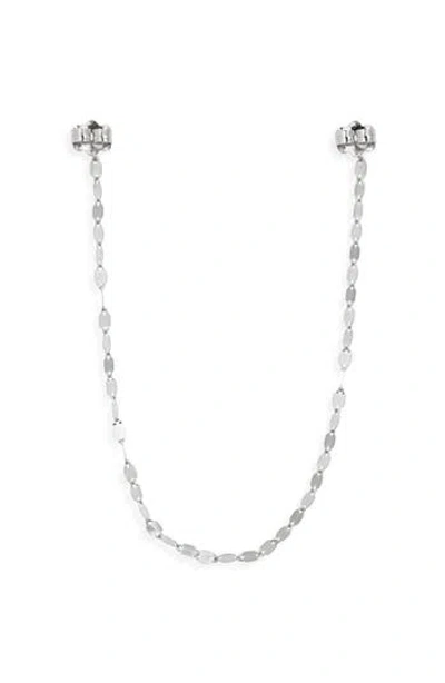 Lana Blake Dangle Double Stud Earring In Metallic