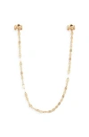 Lana Blake Dangle Double Stud Earring In Gold