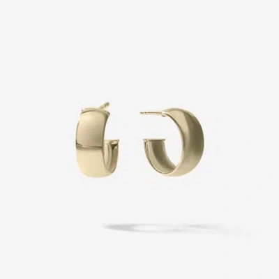 Lana Bold Hollow Huggies In In 14k White Gold