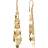 Lana Chain Mail Drop Earrings In Yellow Gold