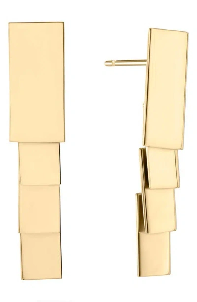 Lana Cleopatra Short Tag Drop Earrings In Gold