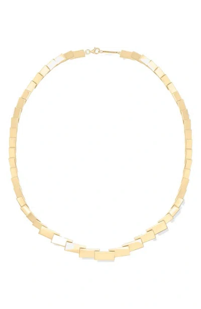 Lana Cleopatra Tag Necklace In Yellow Gold