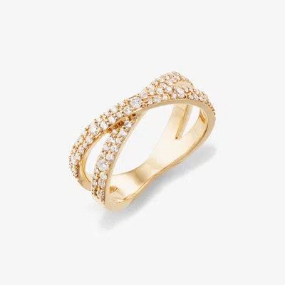 Lana Cluster Diamond Criss Cross Ring 6 14k In Gold