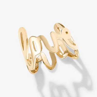 Lana Cursive Love Ring 14k