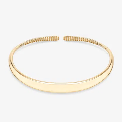 Lana Curved Bubble Hollow Choker 14k In Gold