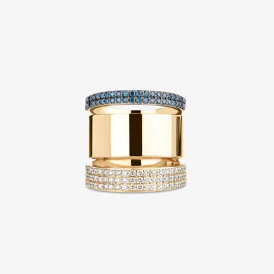 Lana Denim Blue Diamond Vanity Ring 14k In Gold