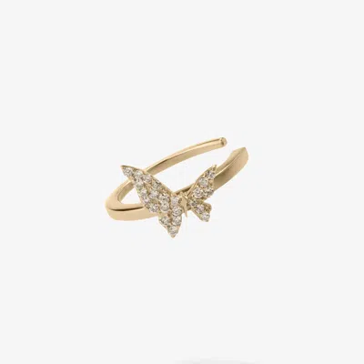 Lana Diamond Butterfly Ear Cuff 14k In Gold