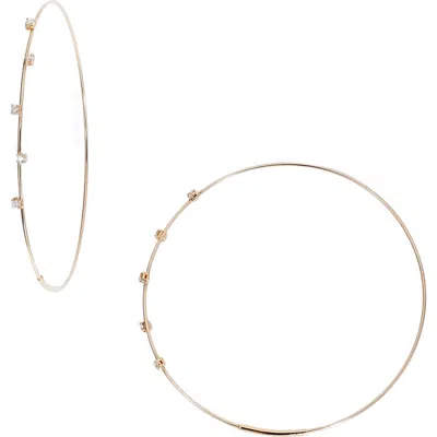 Lana Diamond Hoop Earrings In Gold