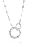 Lana Diamond Interlocking Pendant Necklace In Metallic