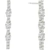 Lana Diamond Linear Drop Earrings In Metallic