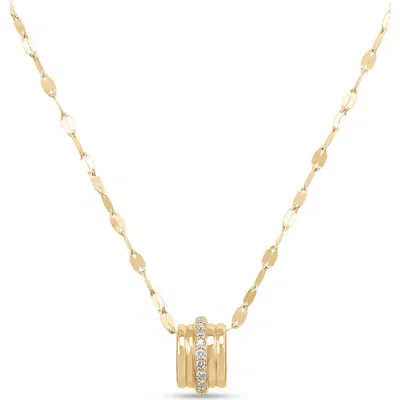 Lana Diamond Planet Pendant Necklace In Yellow