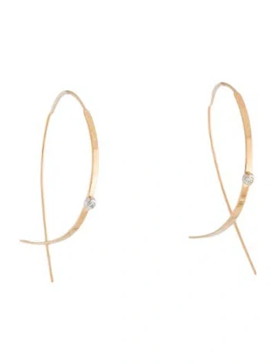 Pre-owned Lana Diamond Solo Flat Small Hooked Earrings In Multicolor
