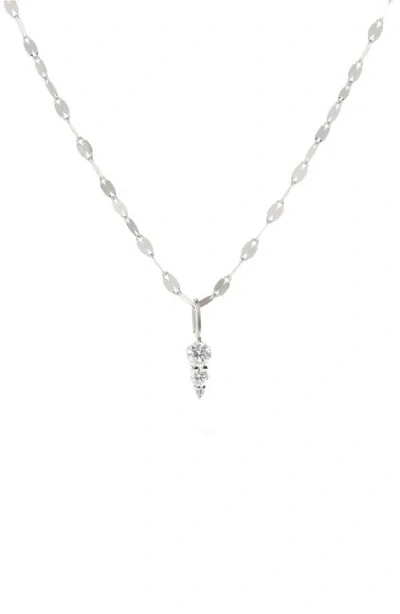 Lana Diamond Spike Pendant Necklace In Metallic