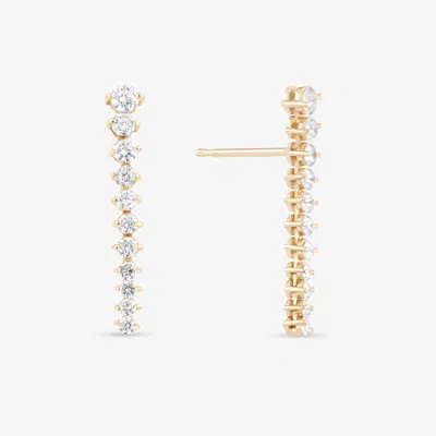 Lana Diamond Tennis Linear Ear Crawlers 14k In Purple