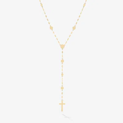 Lana Disc Lariat Crossary Necklace 14k In Gold