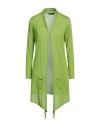 LANA D'ORO LANA D'ORO WOMAN CARDIGAN GREEN SIZE 12 RECYCLED CASHMERE, SILK