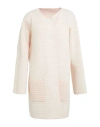 Lana D'oro Woman Overcoat & Trench Coat Pink Size L Cashmere