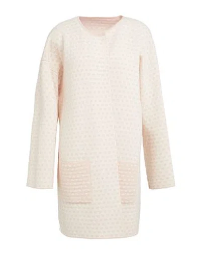 Lana D'oro Woman Overcoat & Trench Coat Pink Size L Cashmere