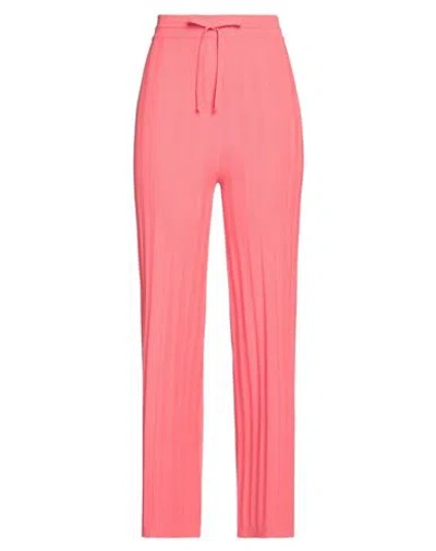 Lana D'oro Woman Pants Fuchsia Size Xl Wool, Cashmere In Pink