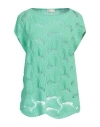 Lana D'oro Woman Sweater Green Size M Cashmere