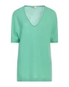 Lana D'oro Woman Sweater Green Size Xxl Cashmere